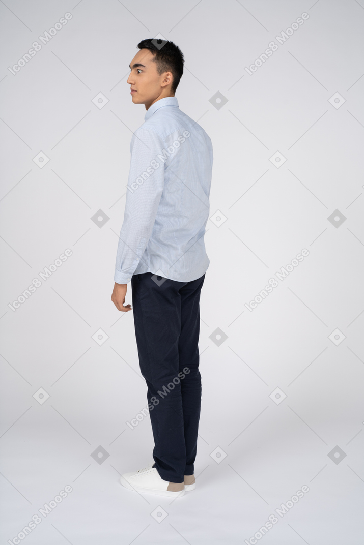 Man in casual clothes standing