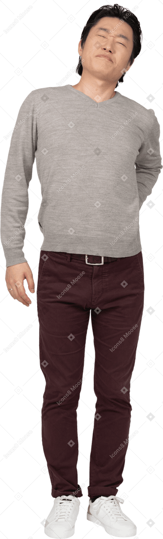 Man in casual clothes standing