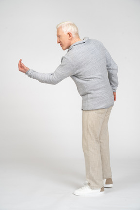 Man gesturing with hand