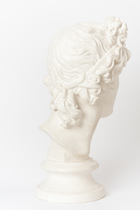 Bust of a man, back view