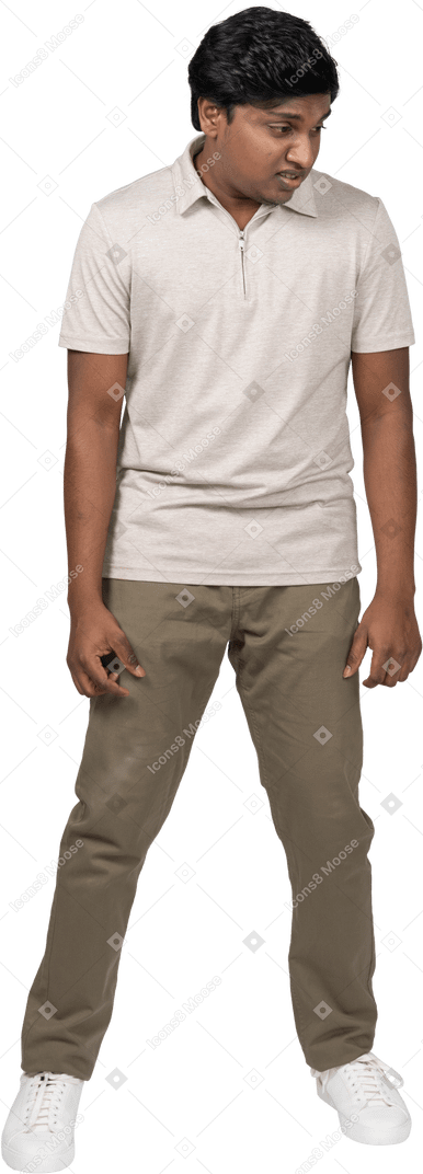 Man in casual clothes standing