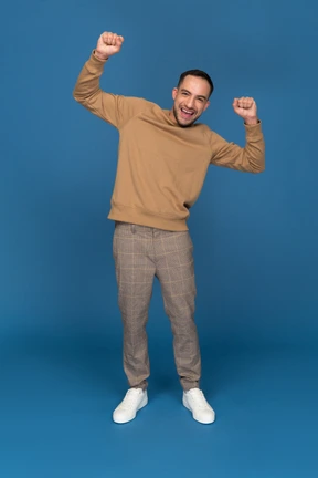 Happy young man