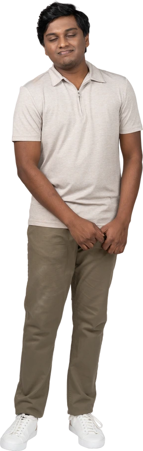 Man in casual clothes standing