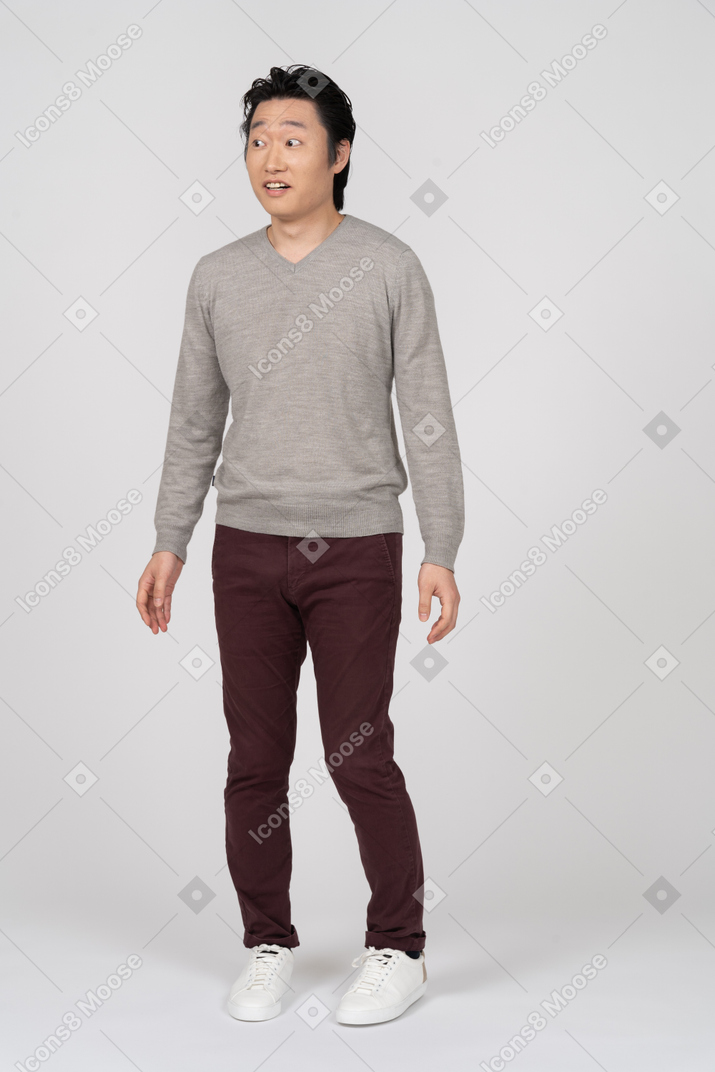 Man in casual clothes standing