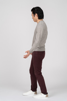 Man in casual clothes standing