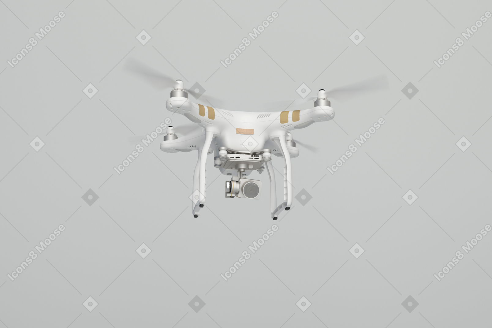 Flying quadcopter