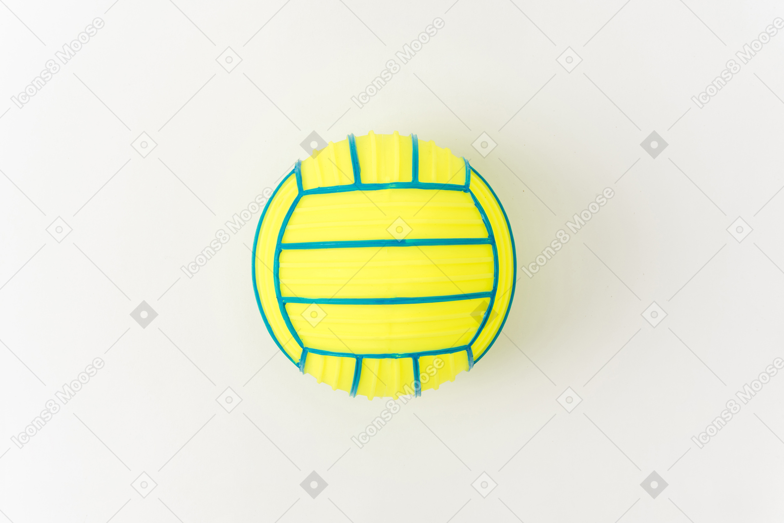 Colorfull volleyball ball on a white background
