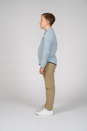 Side view of boy