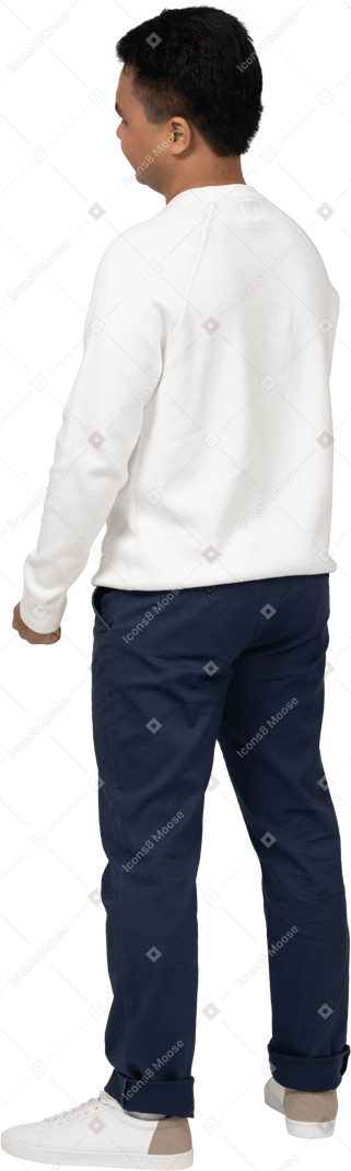 Man in casual clothes standing