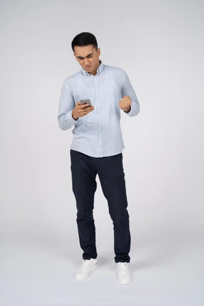 Man in casual clothes standing