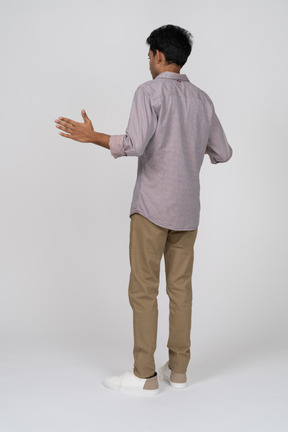 Man in casual clothes standing