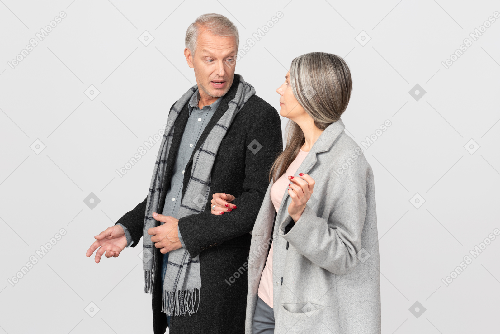Man explaining to his wife the basics of family economy
