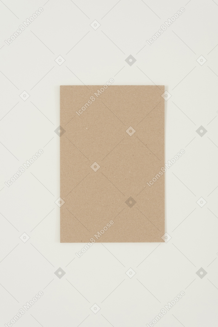 Blank piece of carton