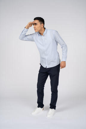 Man in casual clothes standing