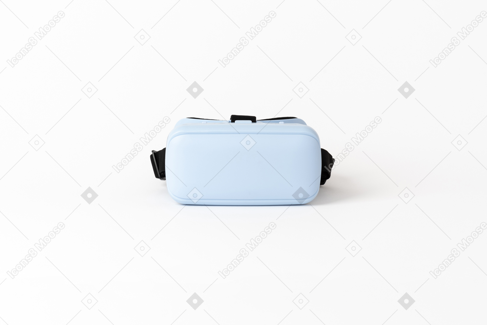 Blue virtual reality glasses