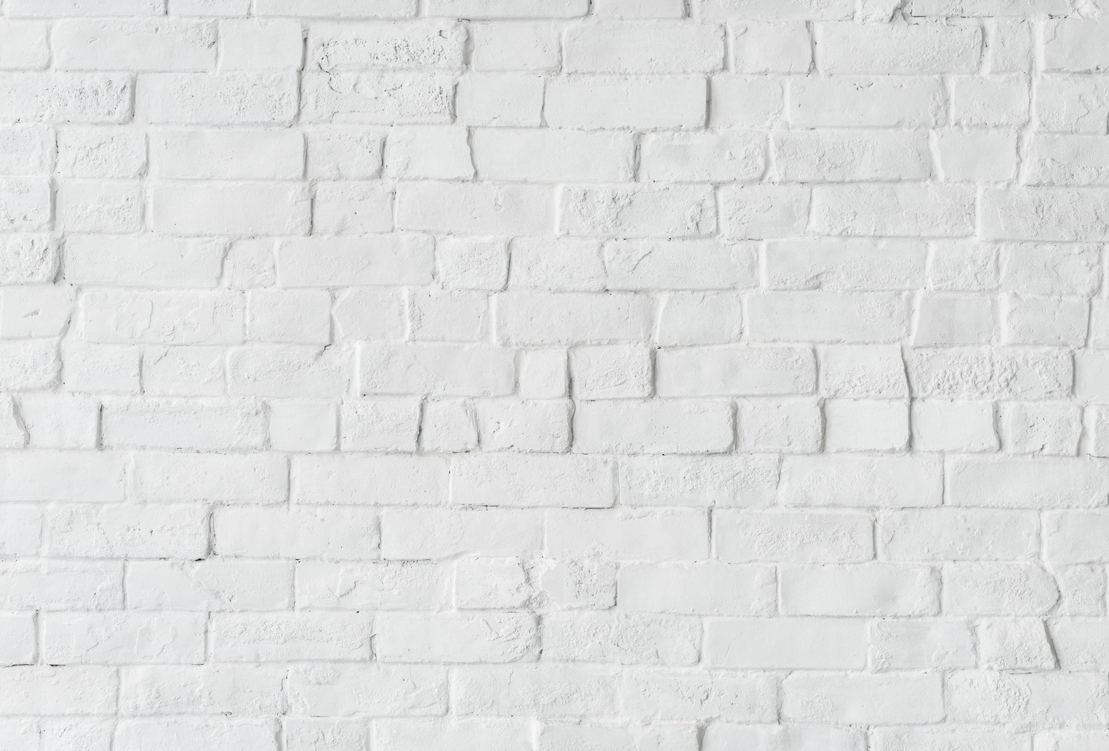 White brick wall background