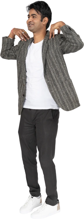 Man in suit standing