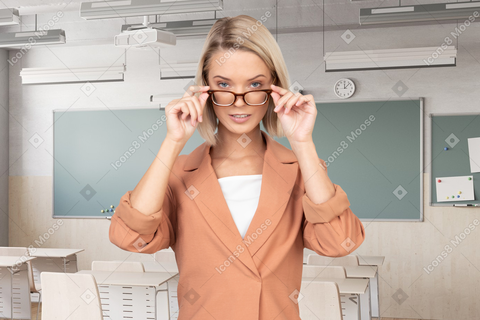 Young woman in the office