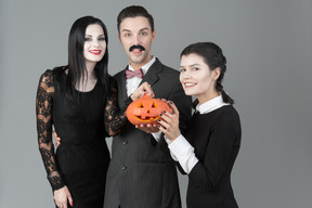 La famille addams a créé sa propre citrouille