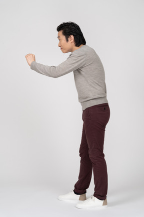 Man in casual clothes standing