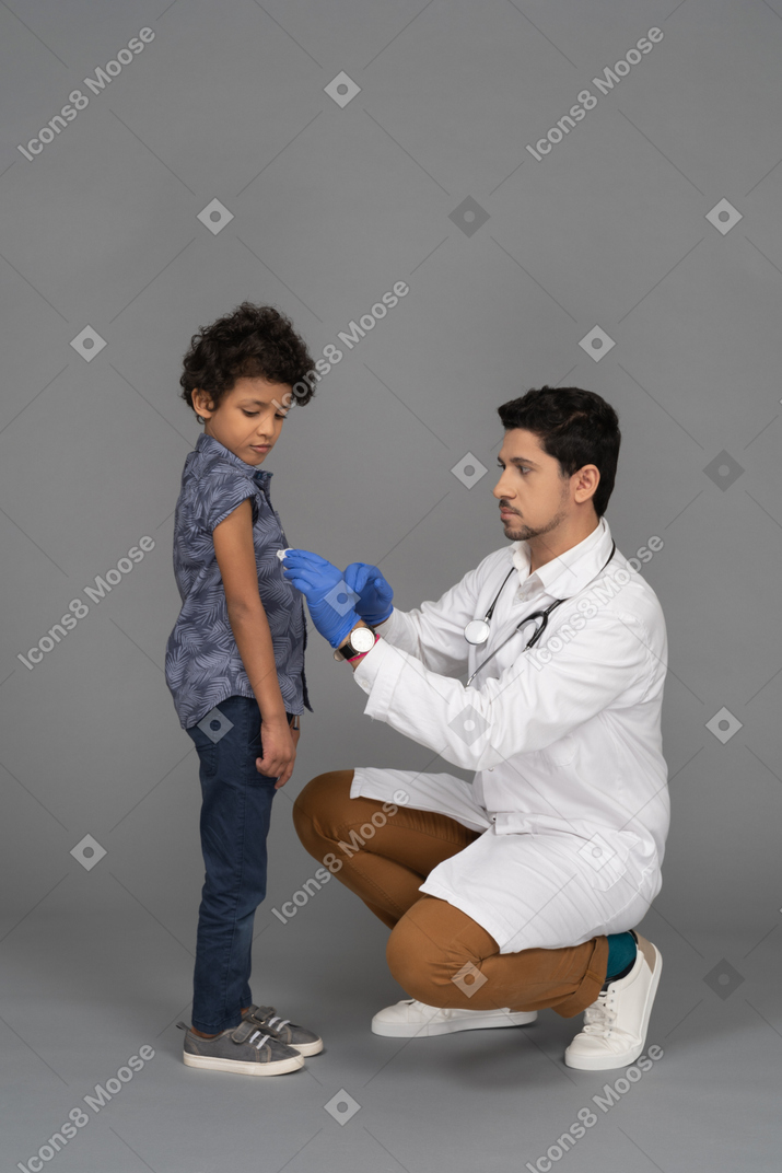 Child has received vaccination