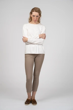 Woman in casual clothes standing