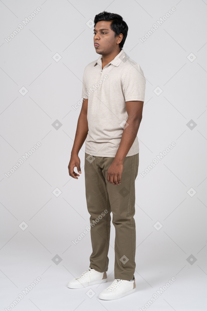 Man in casual clothes standing