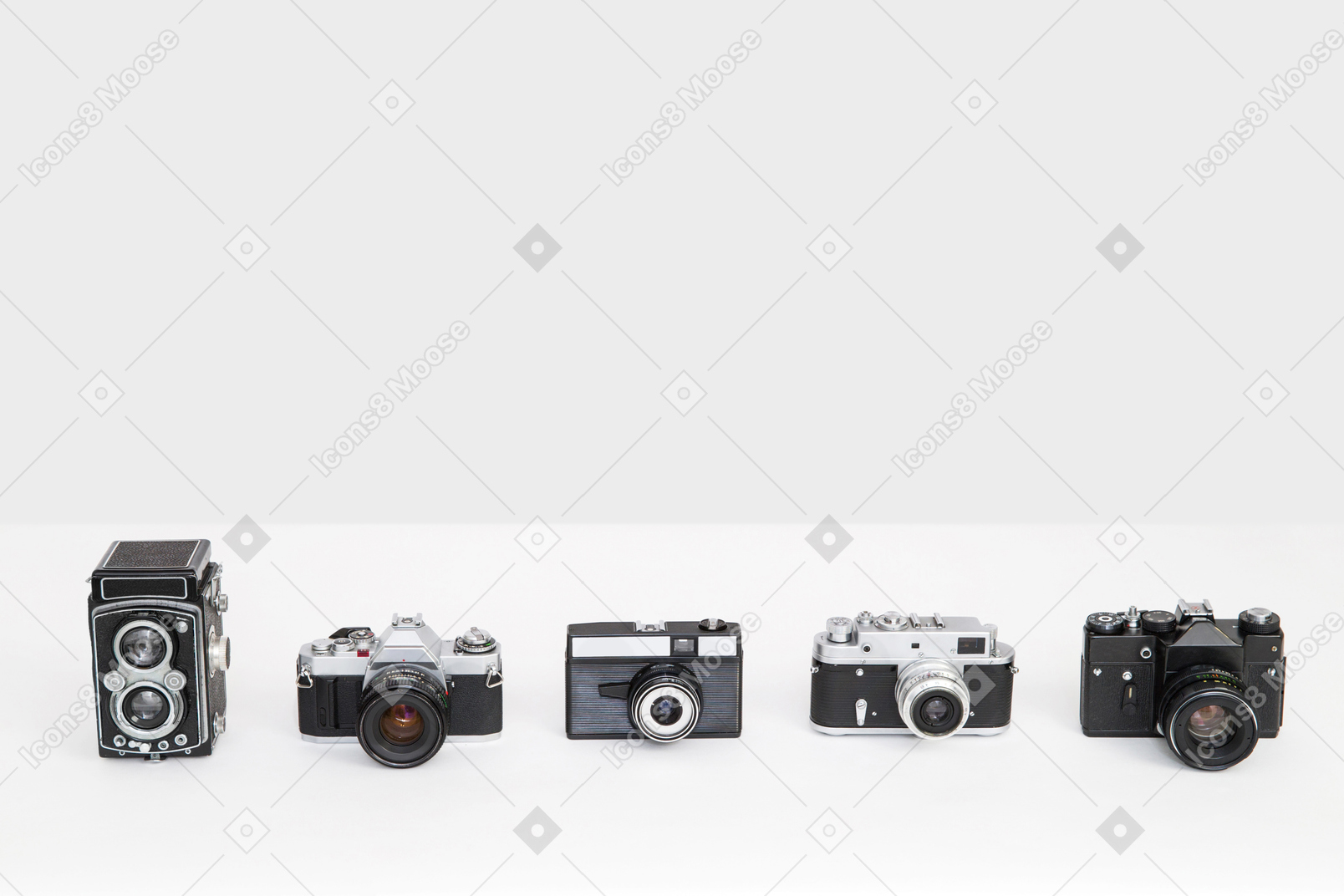 Five retro cameras
