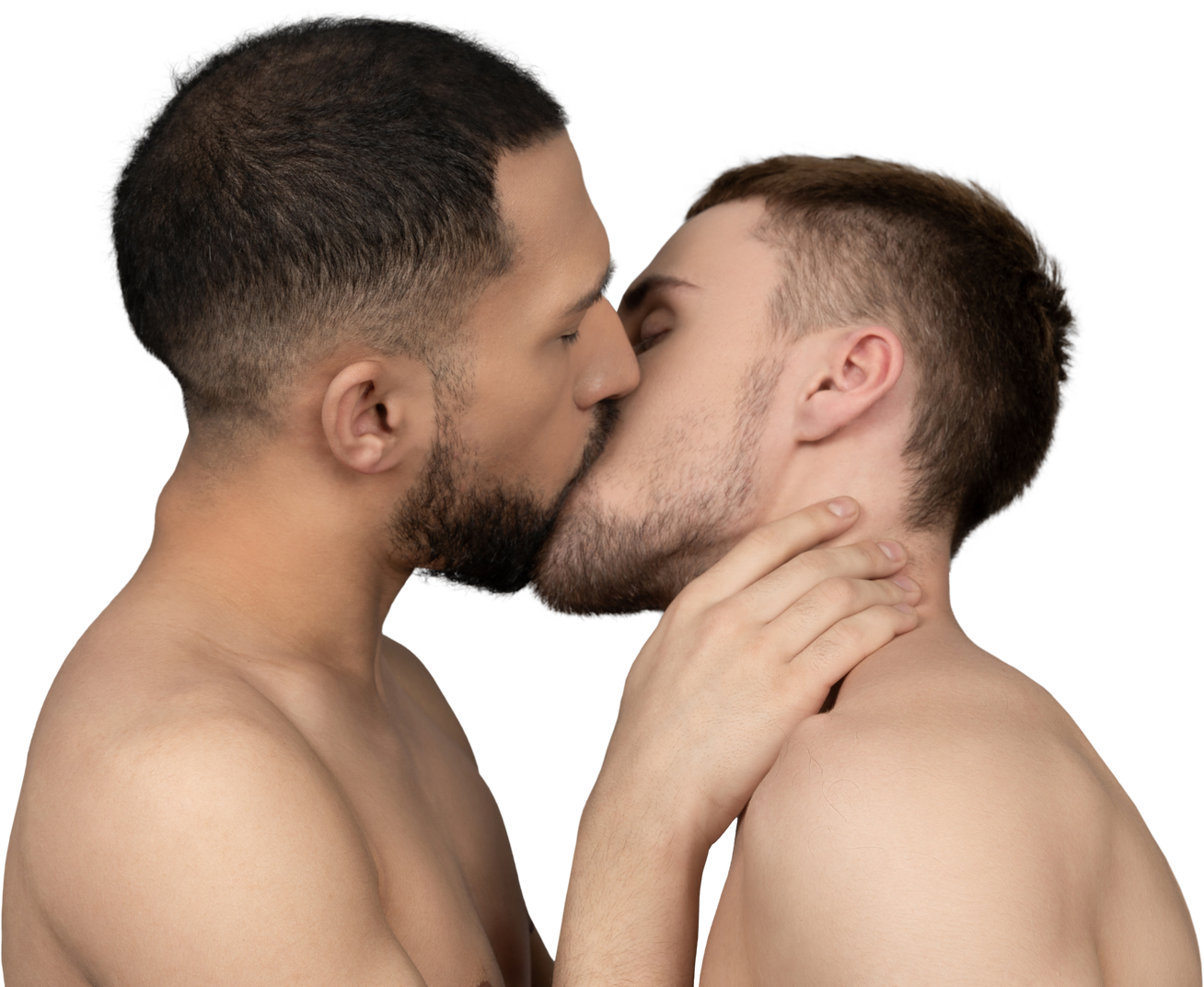 two gay men making out