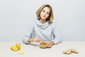 L'automne est sur le point de rester en bonne santé et de prendre soin de