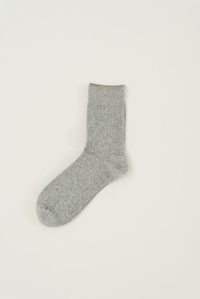 Chaussette gris chiné