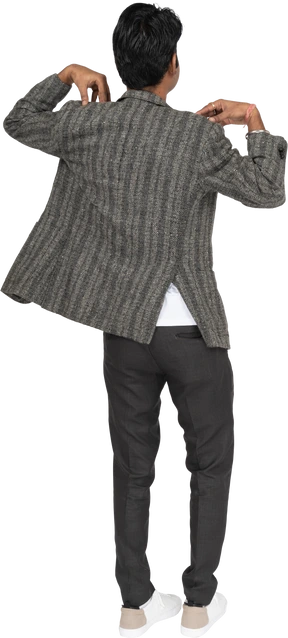 Man in suit standing