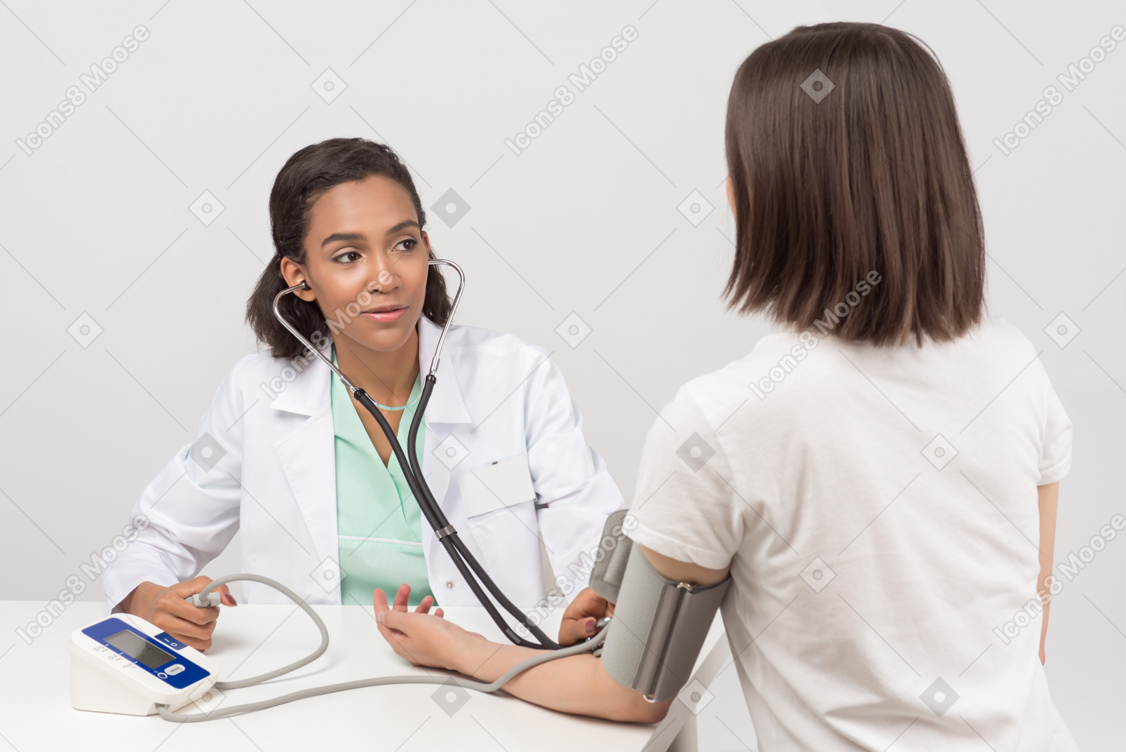 Doctor's interested how her patient's feeling