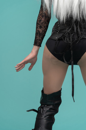 Cropped shot of transgender bum