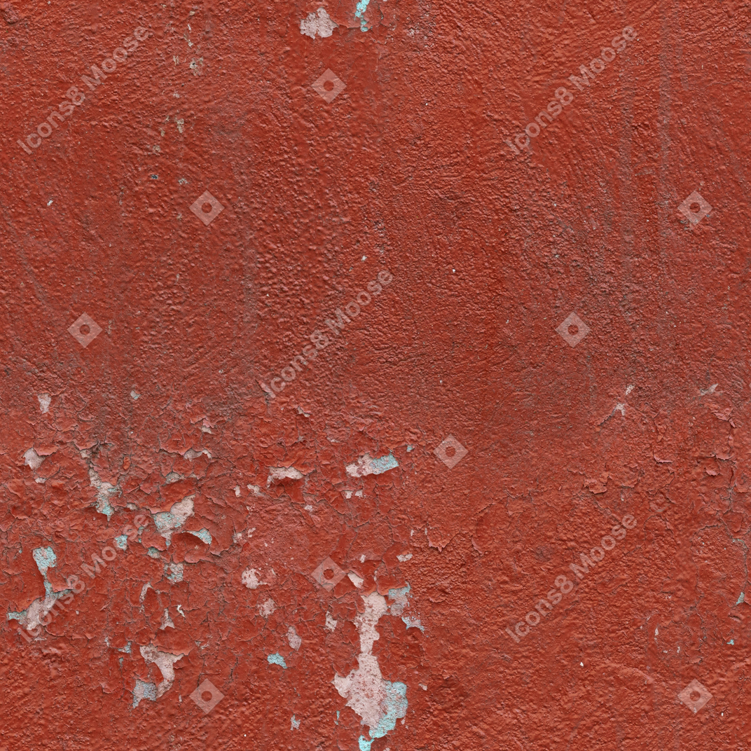 Muro di cemento dipinto di rosso