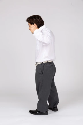 Young man arguing