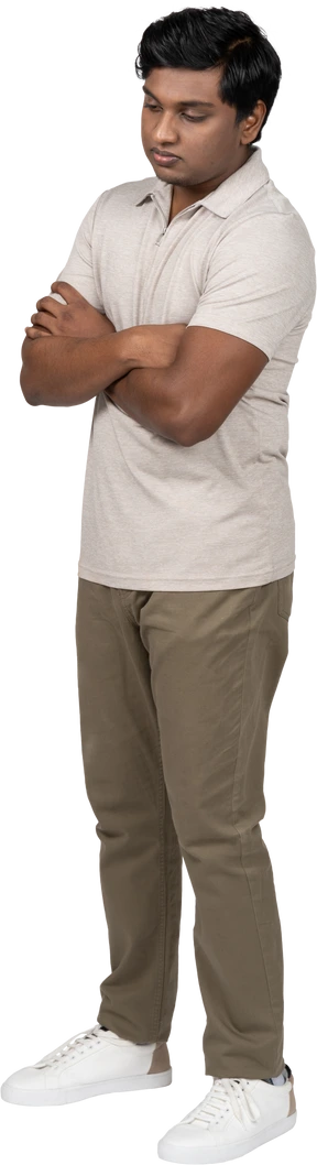 Man in casual clothes standing