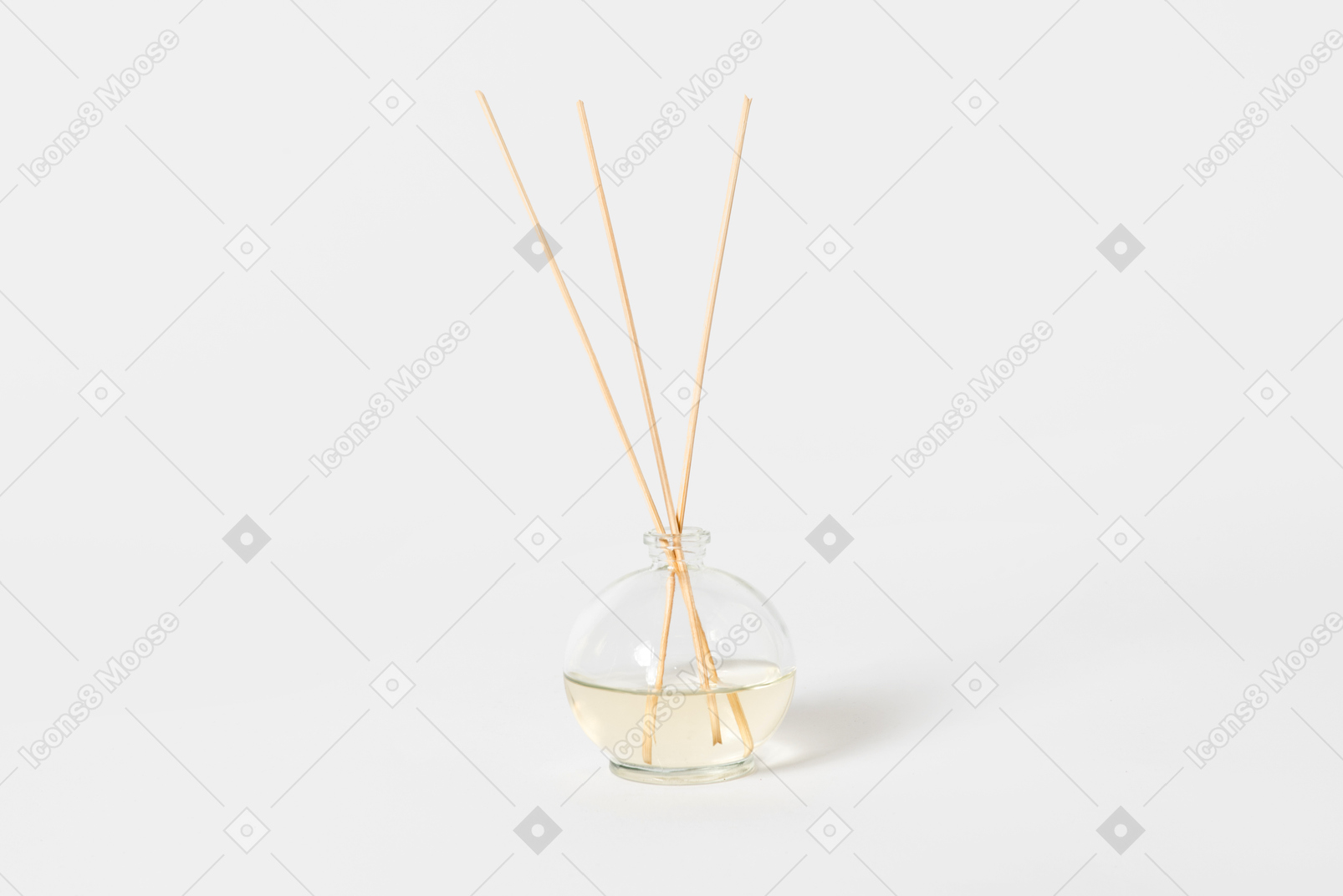 Aroma sticks on white background