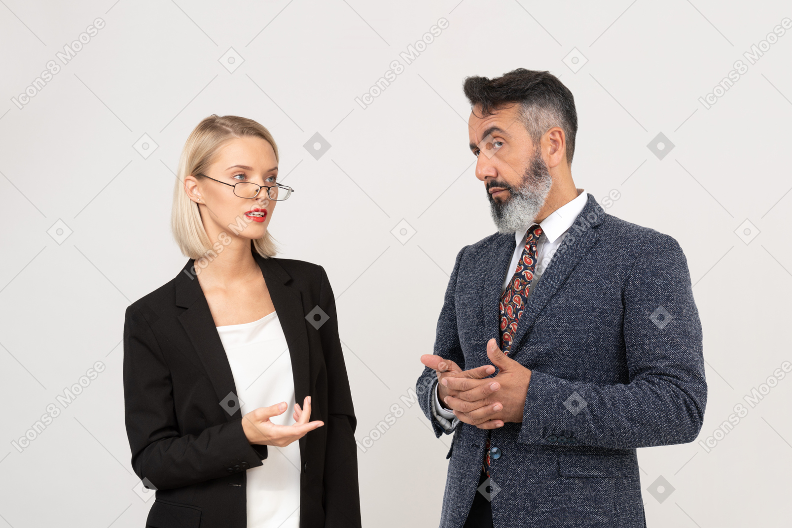 Employee trying to strike with her best ideas to boss