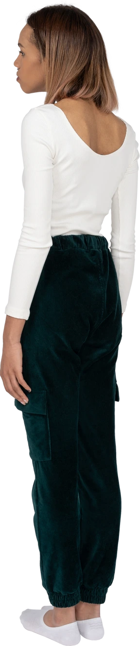 Woman in casual clothes standing