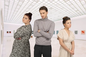 A group of people standing next to each other