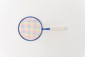 Tennis racket on white background