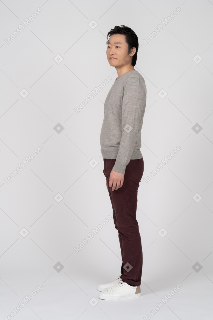 Man in casual clothes standing