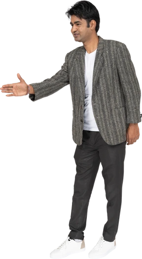 Man in suit standing