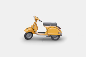 Scooter amarillo