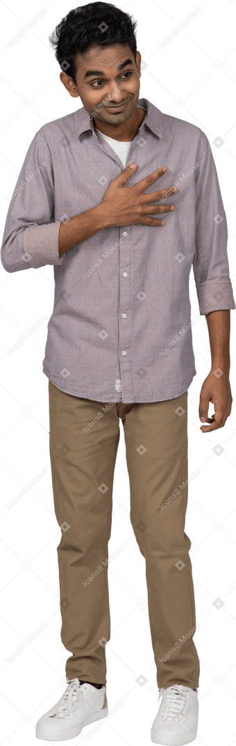 Man in casual clothes standing