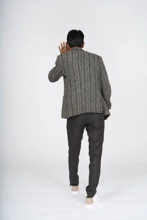 Man in suit standing