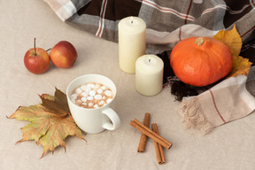 Cacao with marshmallows and blanket is already a tradition