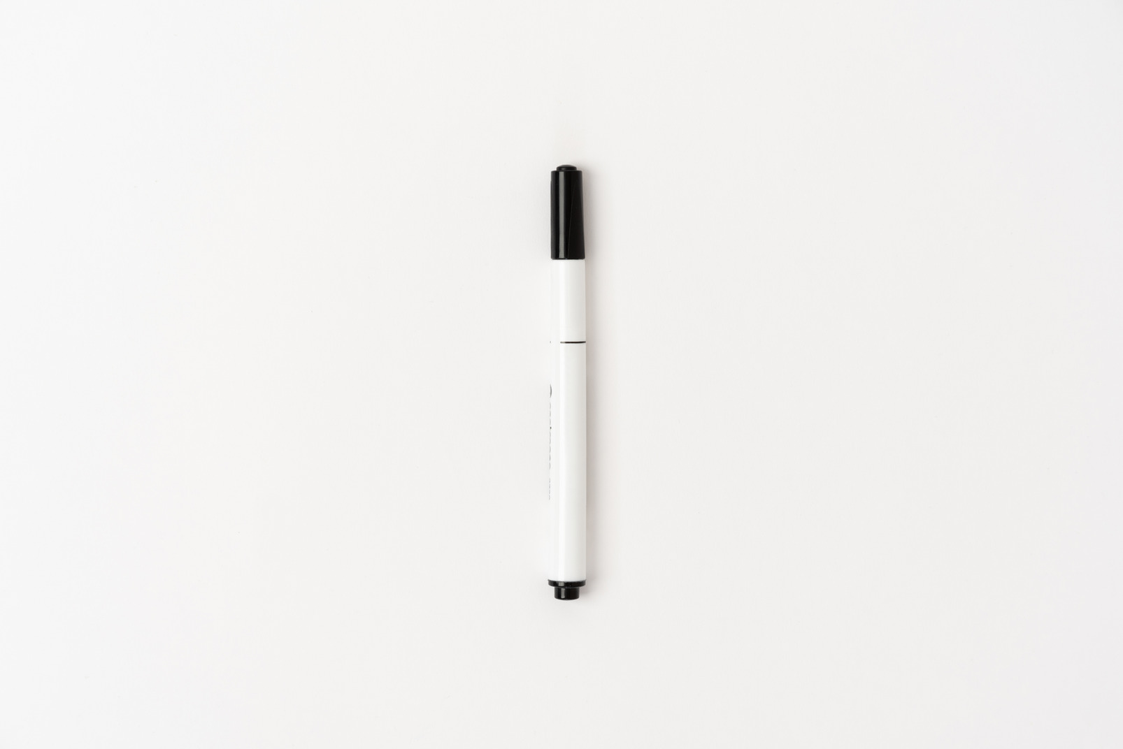 White pen on white background