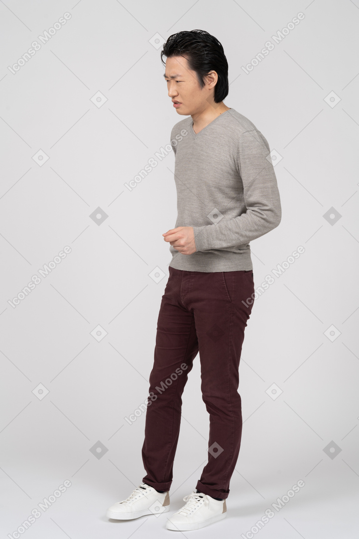 Man in casual clothes standing